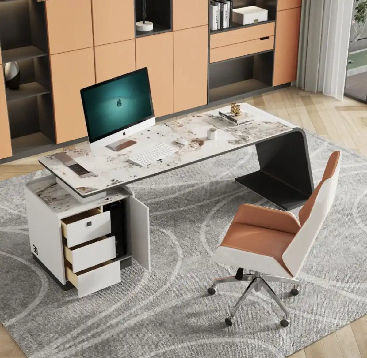 Smooth Curved Desk