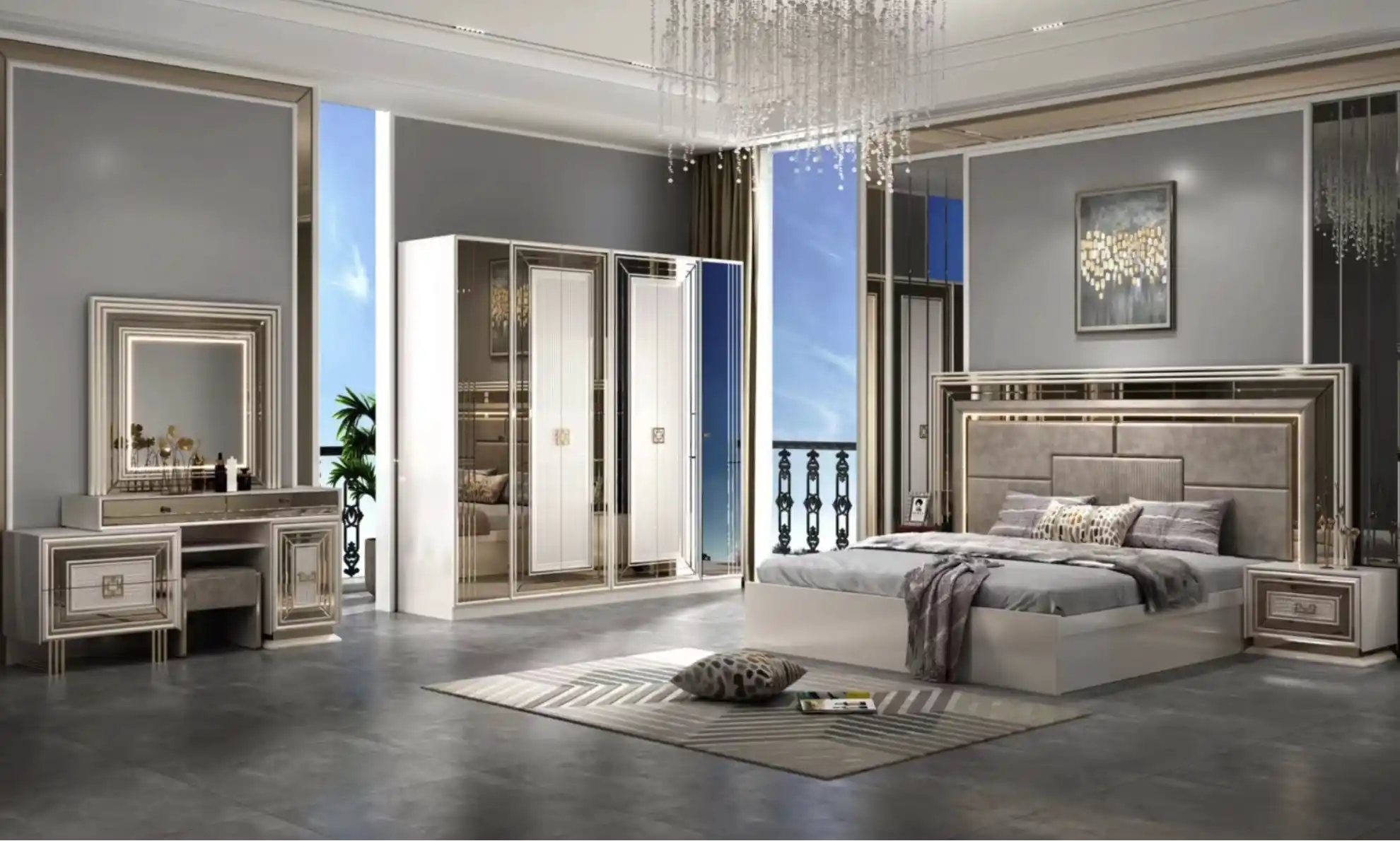 Luxury Modern Bedroom Set + Separates